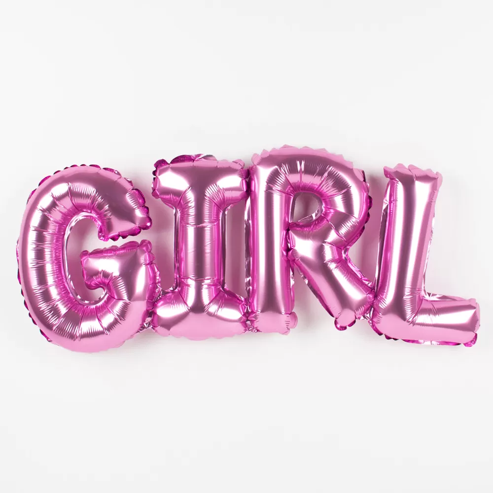 Party Deco Baby Shower - Ballon Lettre - Girl Rose> Ballons Lettre