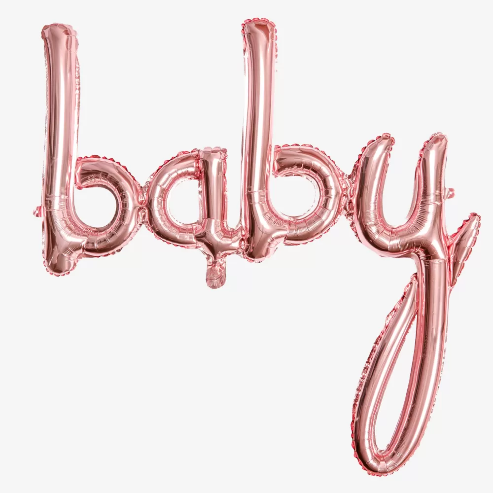 Party Deco Baby Shower - Ballon Lettre - Rose Gold> Ballons Lettre