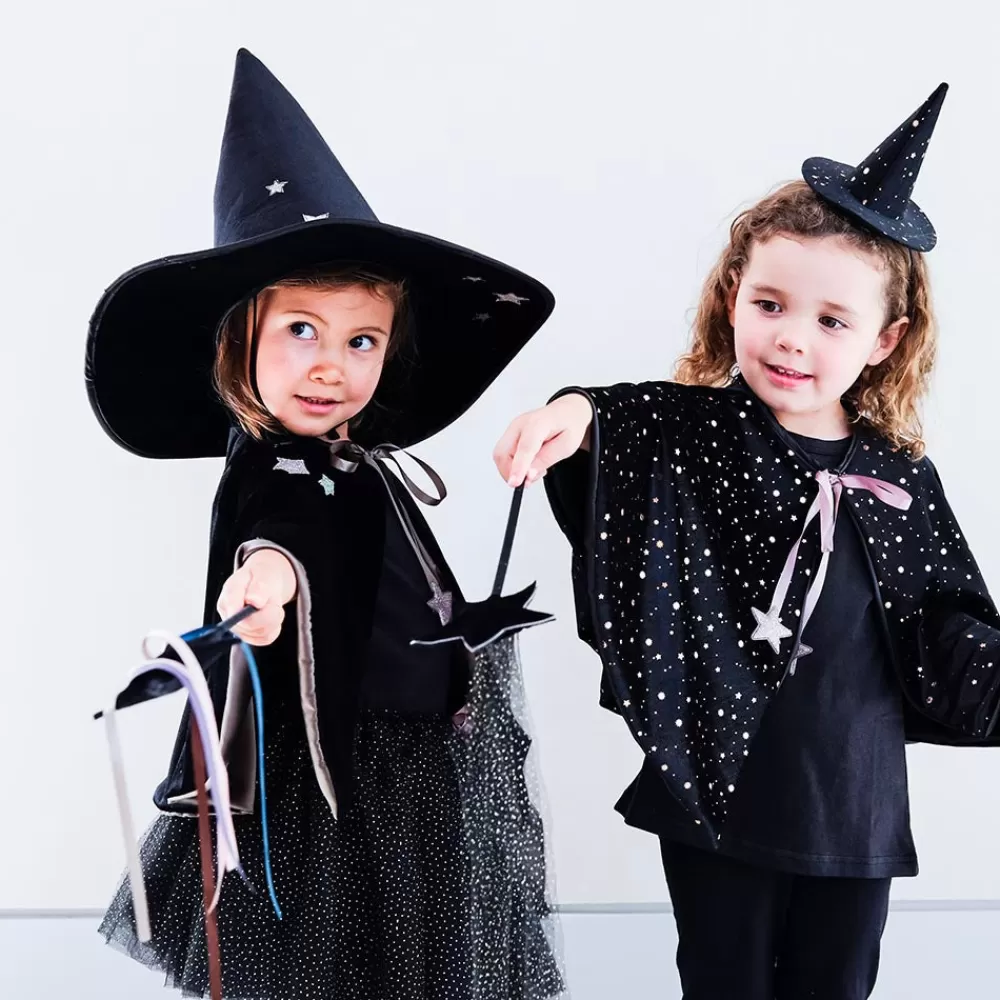 Mimi & Lula Baguette De Sorciere En Velours Noir Halloween> Accessoires