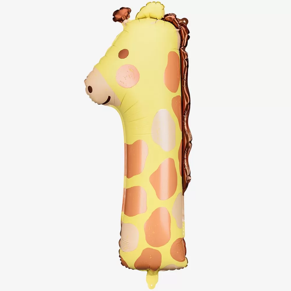 Party Deco Ballon Chiffre 1 Girafe> Ballons Chiffre