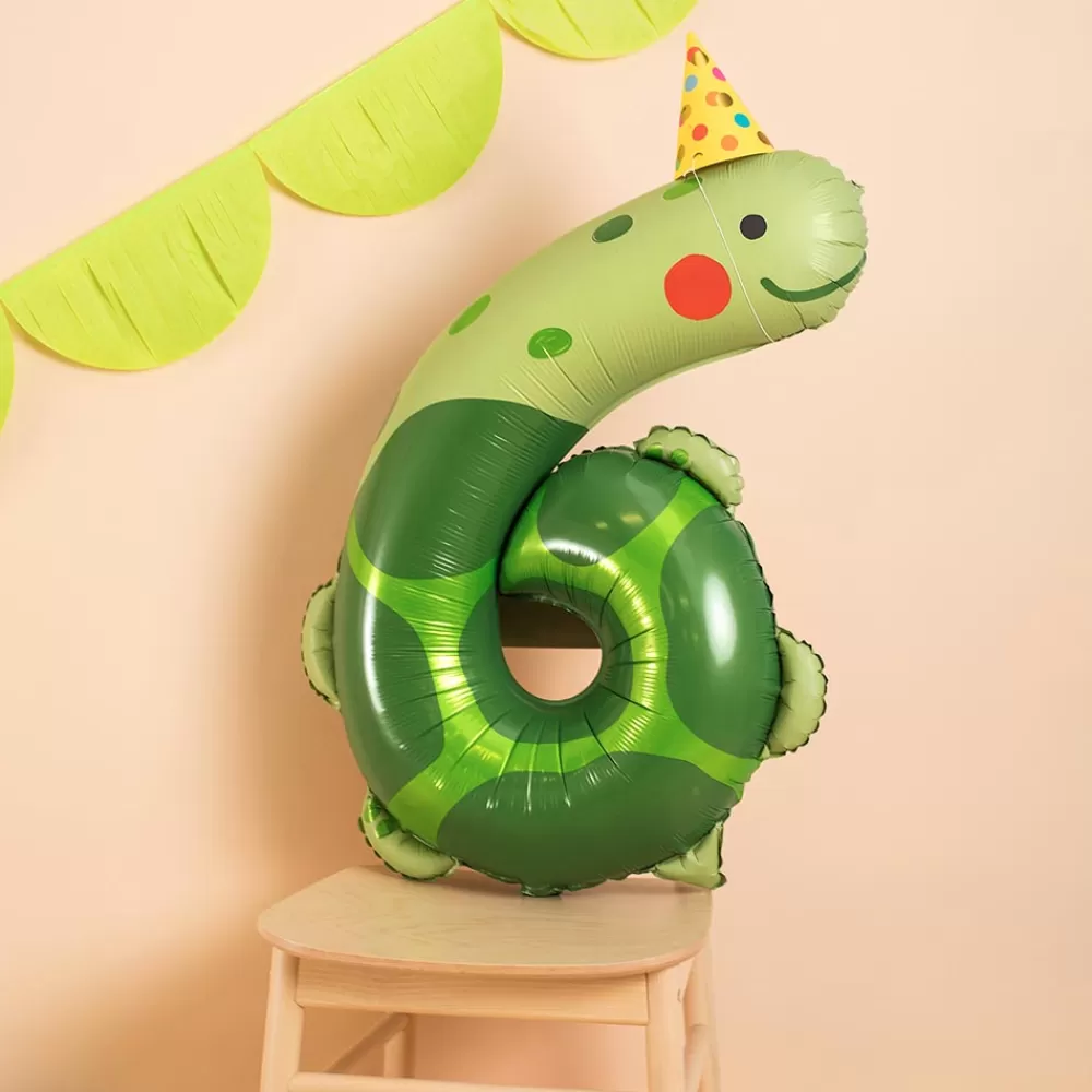 Party Deco Ballon Chiffre 6 Tortue> Ballons Chiffre