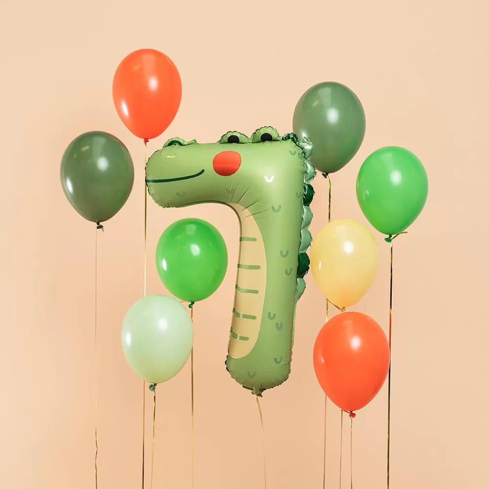 Party Deco Ballon Chiffre 7 Crocodile> Ballons Chiffre