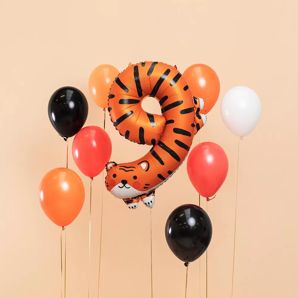 Party Deco Ballon Chiffre 9 Tigre> Ballons Chiffre