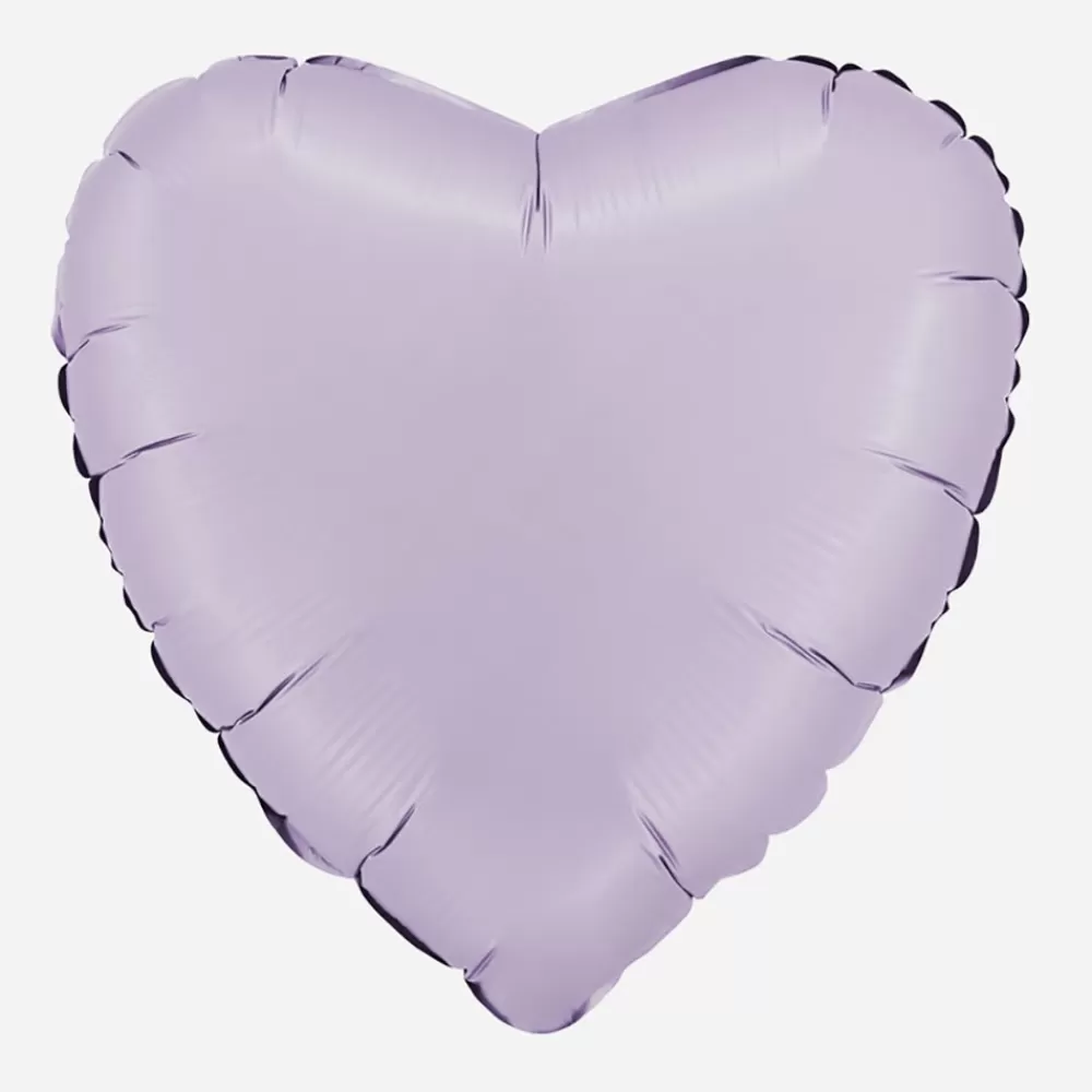 Grabo Balloons Ballon Coeur Lilas Satin> Ballons Helium À Forme