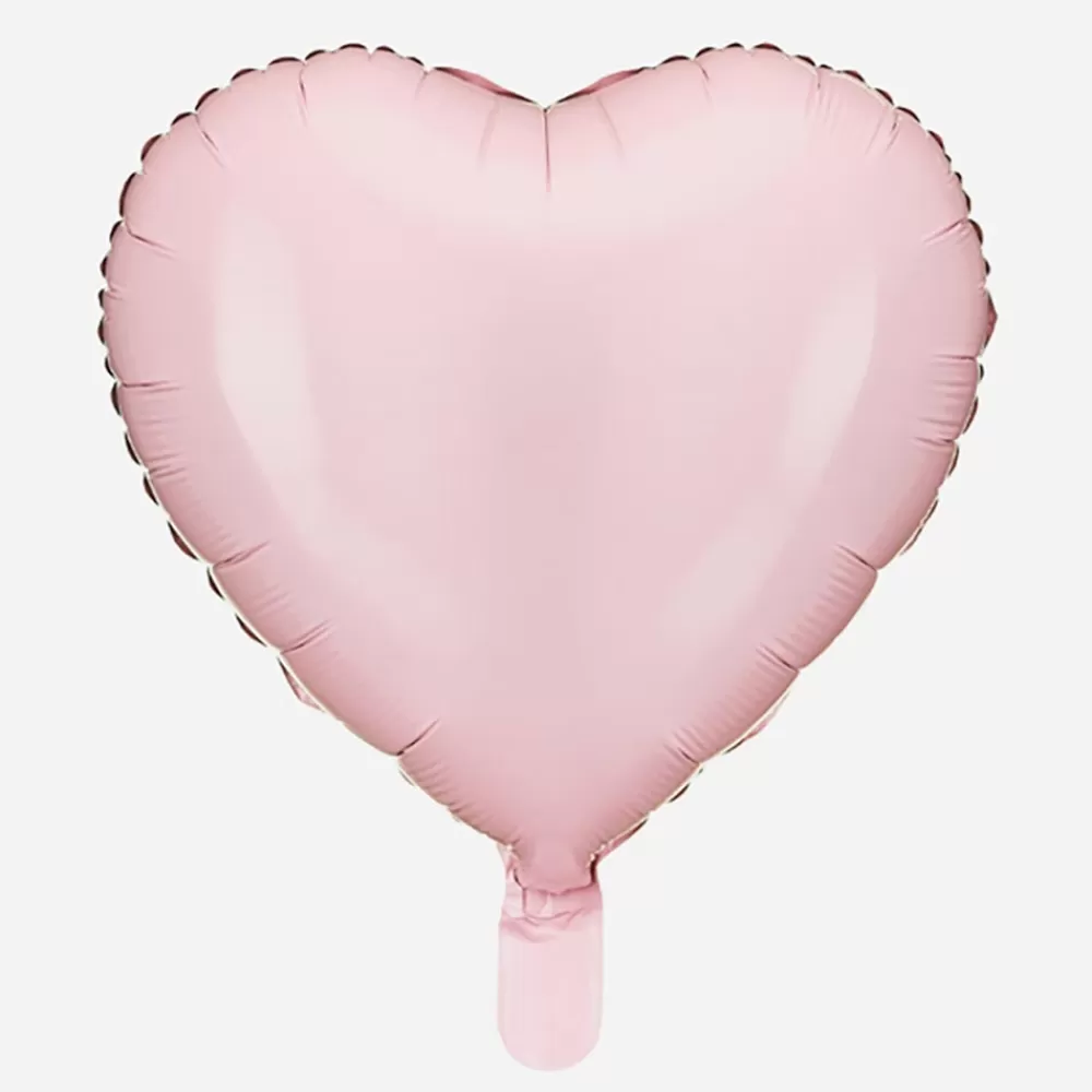 Party Deco Ballon Coeur Rose Pastel> Ballons Helium À Forme