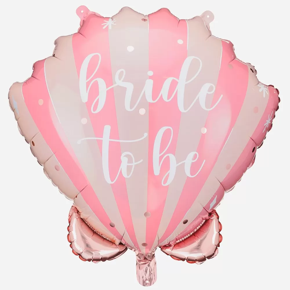 Party Deco Ballon Coquillage Bride To Be Rose> Ballons Helium À Forme