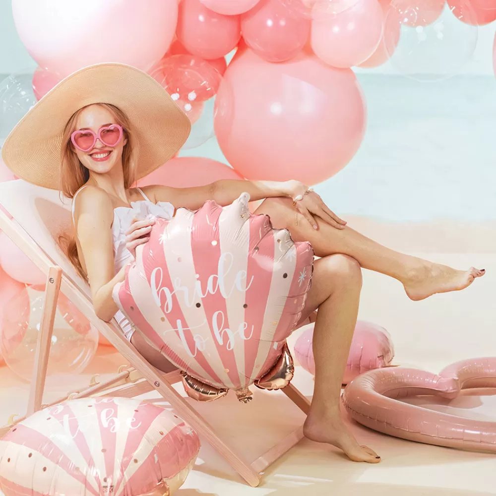 Party Deco Ballon Coquillage Bride To Be Rose> Ballons Helium À Forme