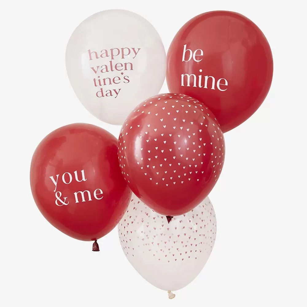 Ginger Ray Ballon De Baudruche : 5 Ballons De Saint-Valentin> Ballons De Baudruche À Motif