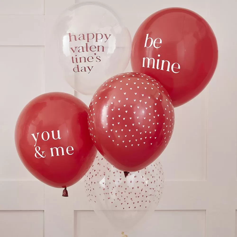 Ginger Ray Ballon De Baudruche : 5 Ballons De Saint-Valentin> Ballons De Baudruche À Motif