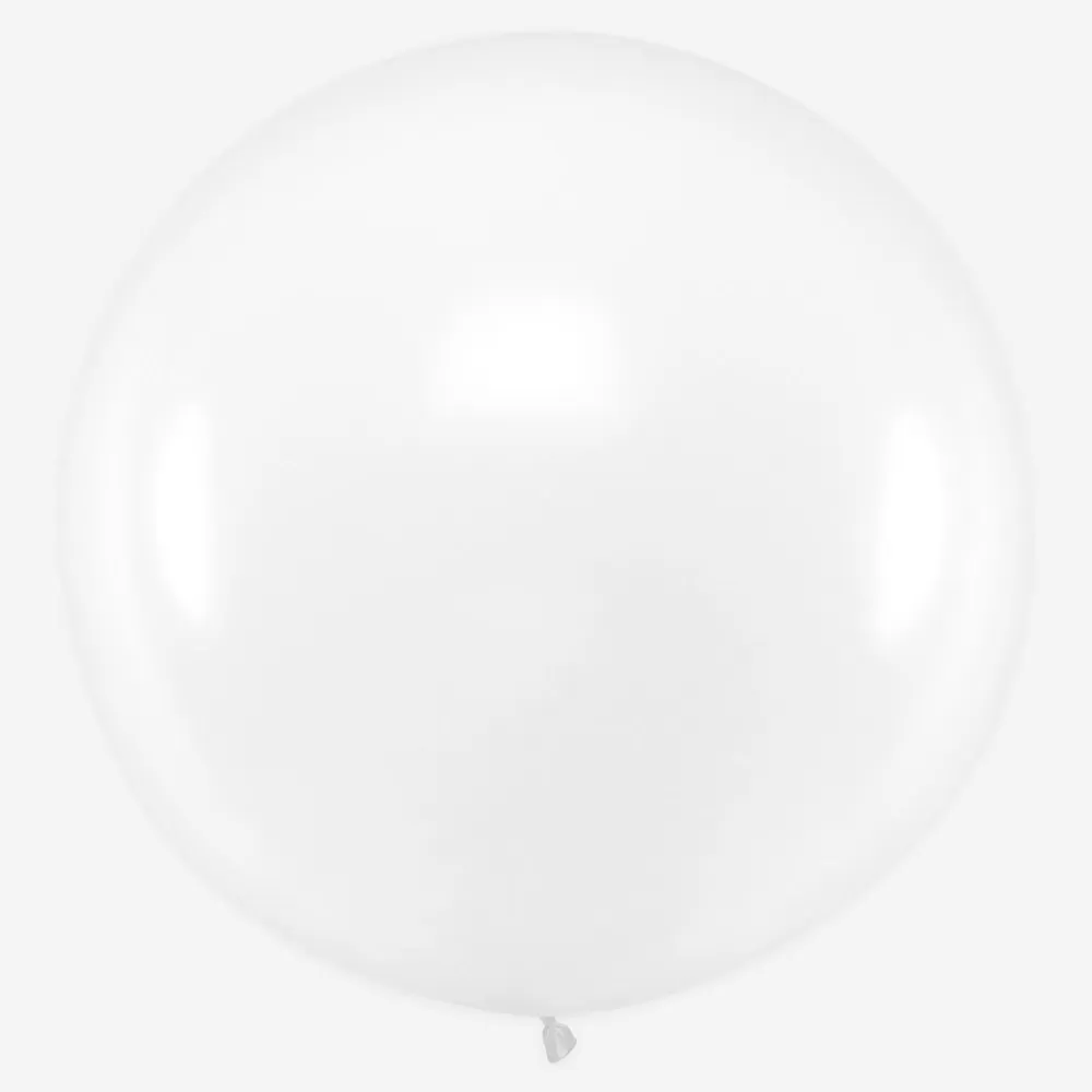 Party Deco Ballon De Baudruche Geant : 1 Ballon Blanc> Ballons De Baudruche Unis