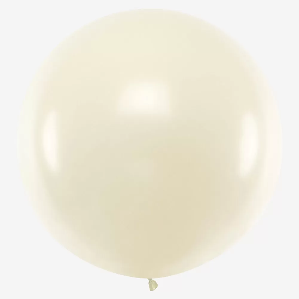 Party Deco Ballon De Baudruche Geant : 1 Ballon Blanc Brillant> Ballons De Baudruche Unis