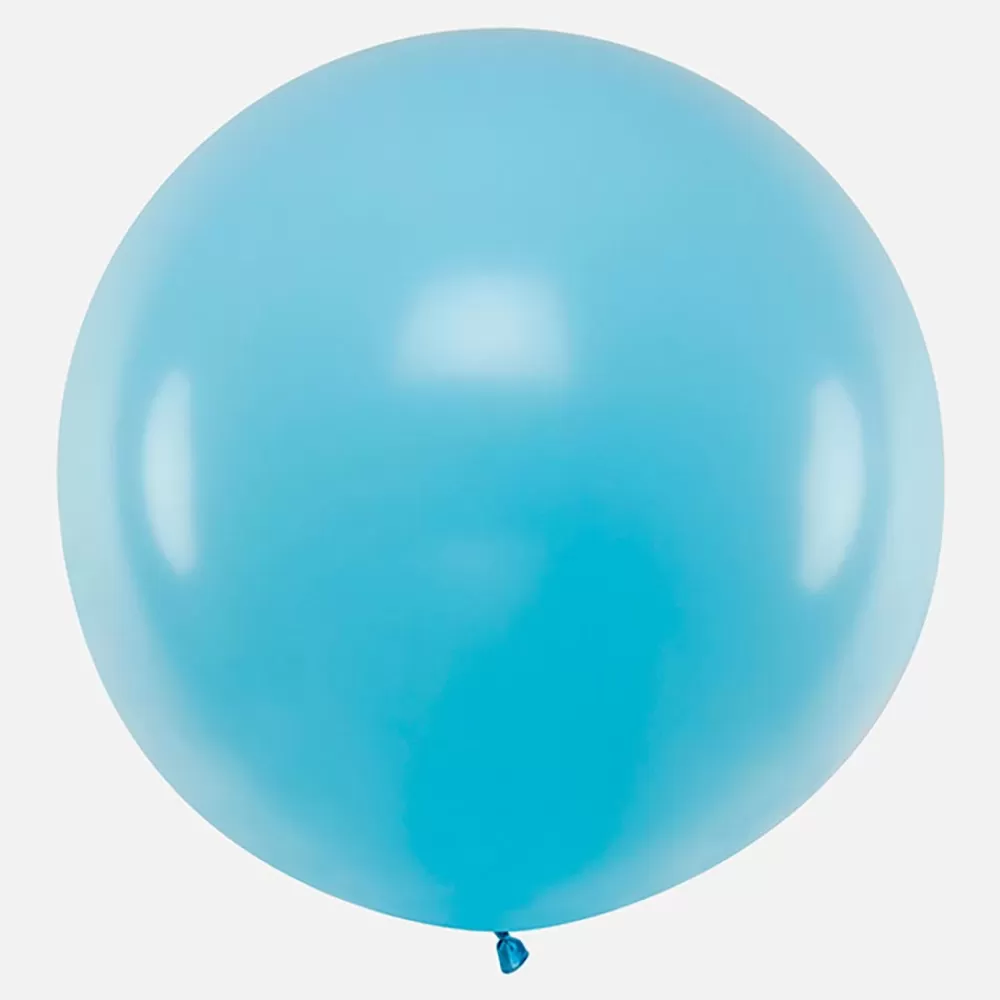 Party Deco Ballon De Baudruche Geant : 1 Ballon Bleu Pastel> Ballons De Baudruche Unis