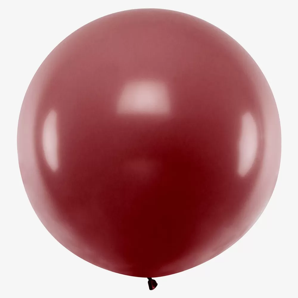 Party Deco Ballon De Baudruche Geant : 1 Ballon Bordeaux> Ballons De Baudruche Unis