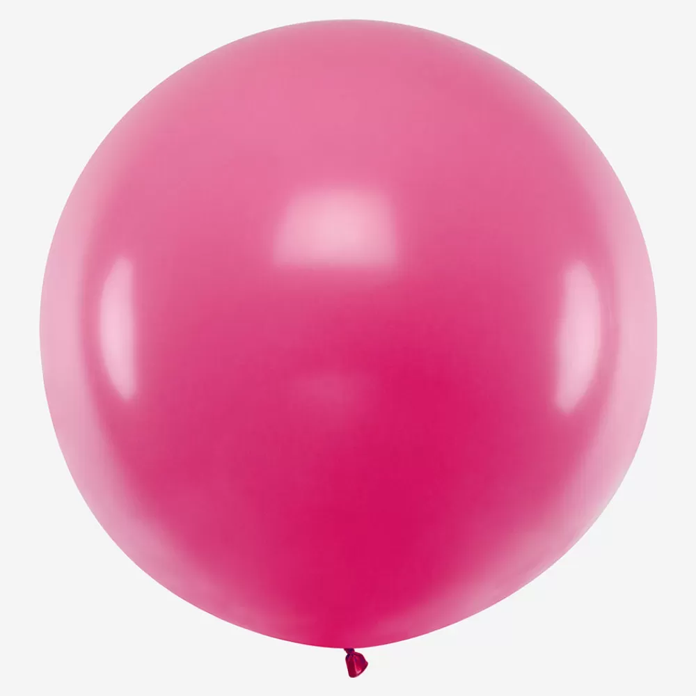 Party Deco Ballon De Baudruche Geant : 1 Ballon Fuchsia> Ballons De Baudruche Unis