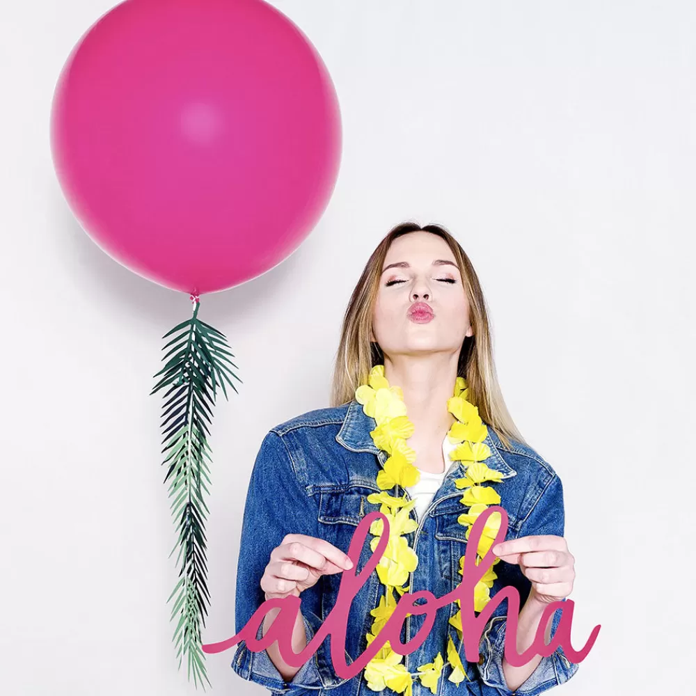 Party Deco Ballon De Baudruche Geant : 1 Ballon Fuchsia> Ballons De Baudruche Unis