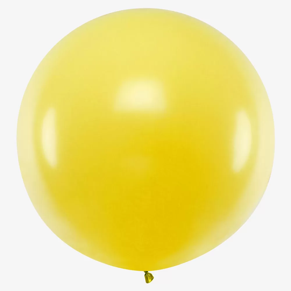 Party Deco Ballon De Baudruche Geant : 1 Ballon Jaune> Ballons De Baudruche Unis