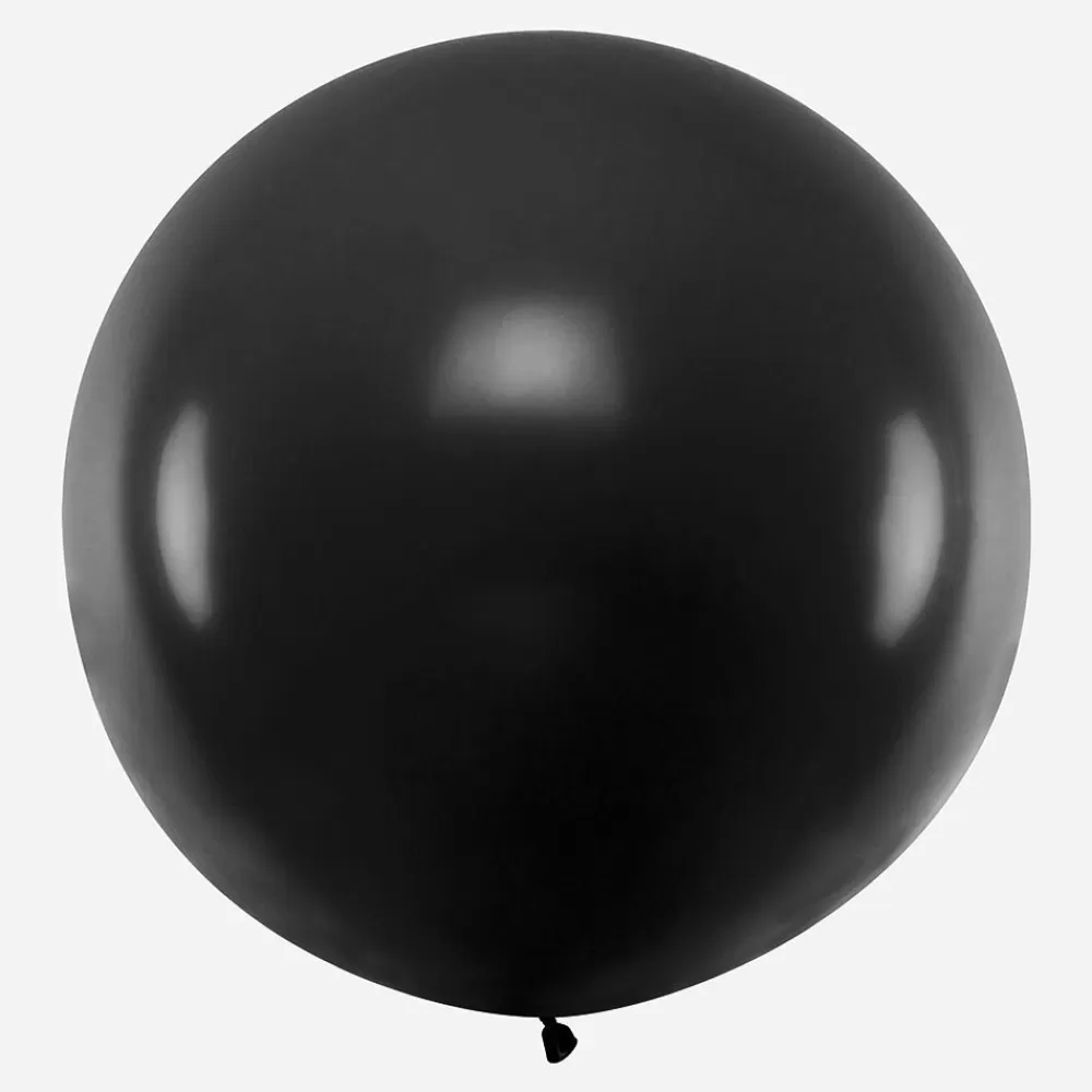 Party Deco Ballon De Baudruche Geant : 1 Ballon Noir 1M> Ballons De Baudruche Unis