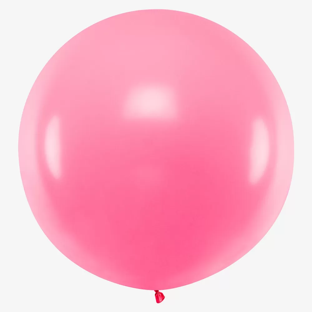 Party Deco Ballon De Baudruche Geant : 1 Ballon Rose Bonbon> Ballons De Baudruche Unis