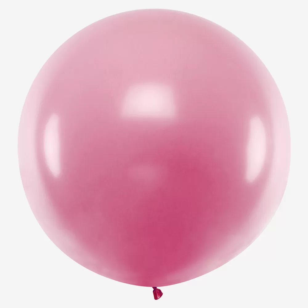 Party Deco Ballon De Baudruche Geant : 1 Ballon Rose Brillant> Ballons De Baudruche Unis