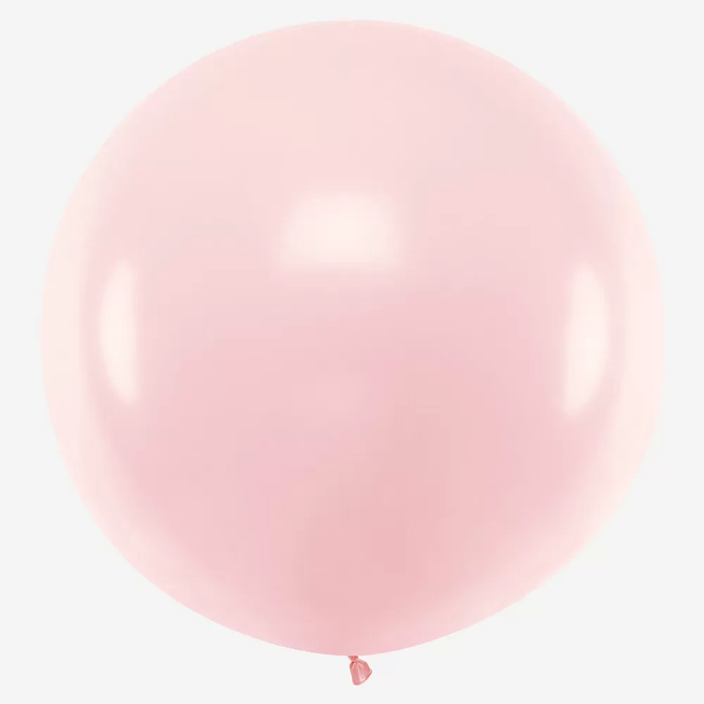 Party Deco Ballon De Baudruche Geant : 1 Ballon Rose Pastel> Ballons De Baudruche Unis