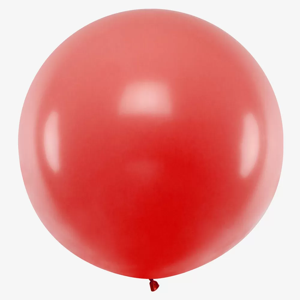 Party Deco Ballon De Baudruche Geant : 1 Ballon Rouge> Ballons De Baudruche Unis