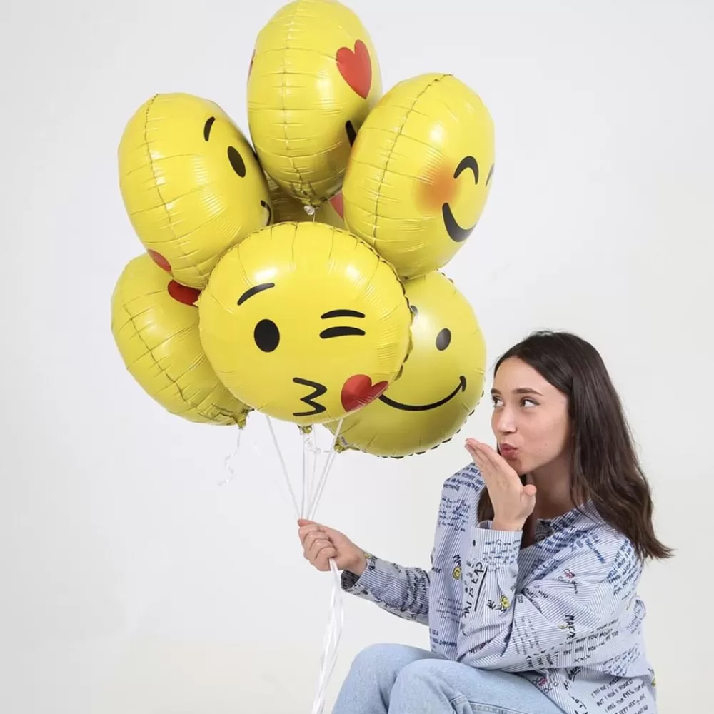 Grabo Balloons Ballon Emoji Coeur> Ballons Helium À Forme