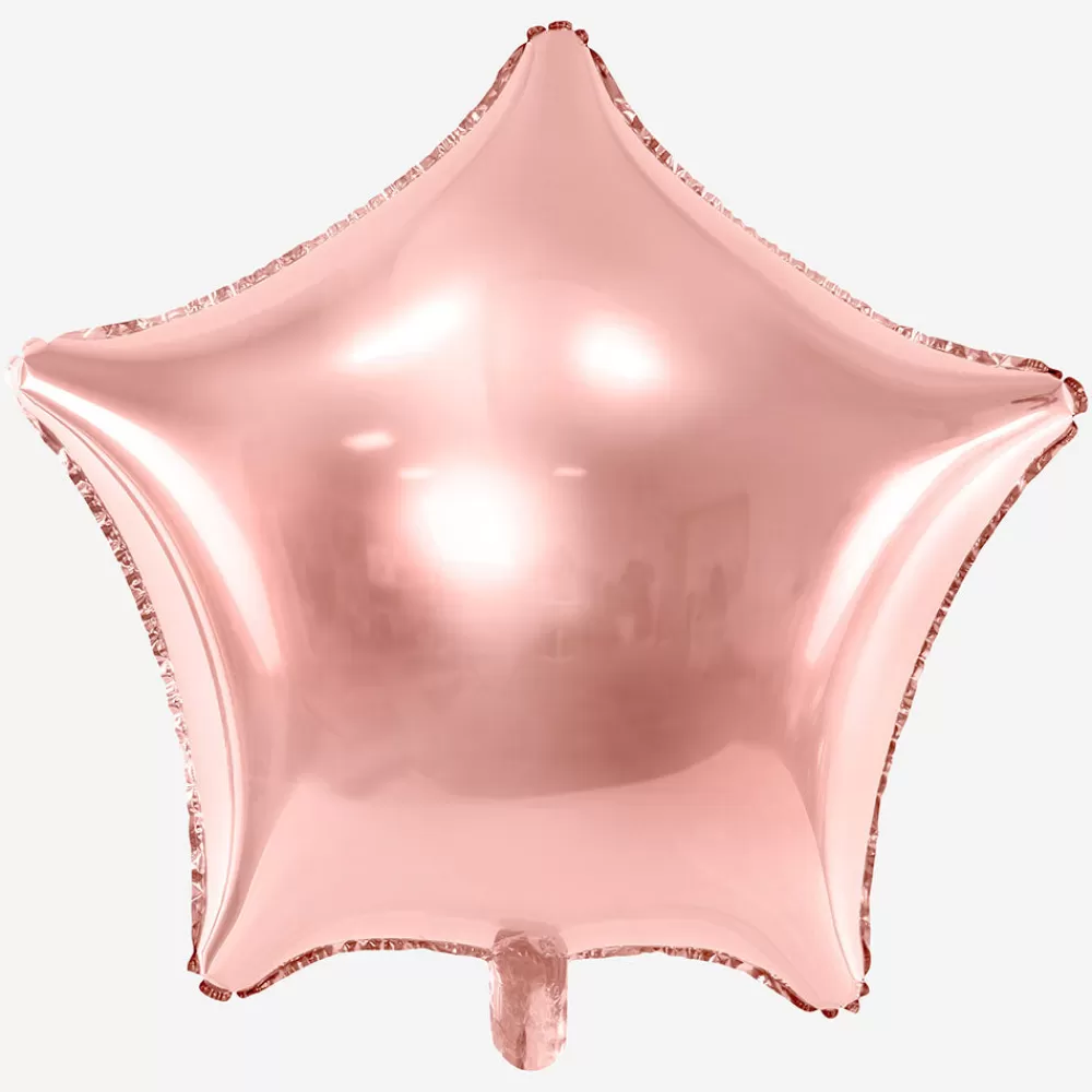 Party Deco Ballon Etoile Rose Gold> Ballons Helium À Forme