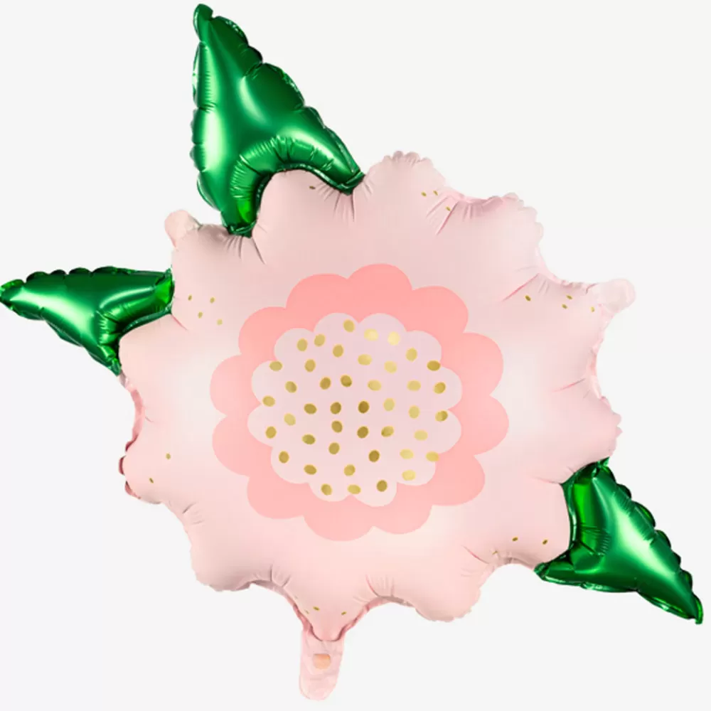 Party Deco Ballon Fleur Rose Pastel> Ballons Helium À Forme