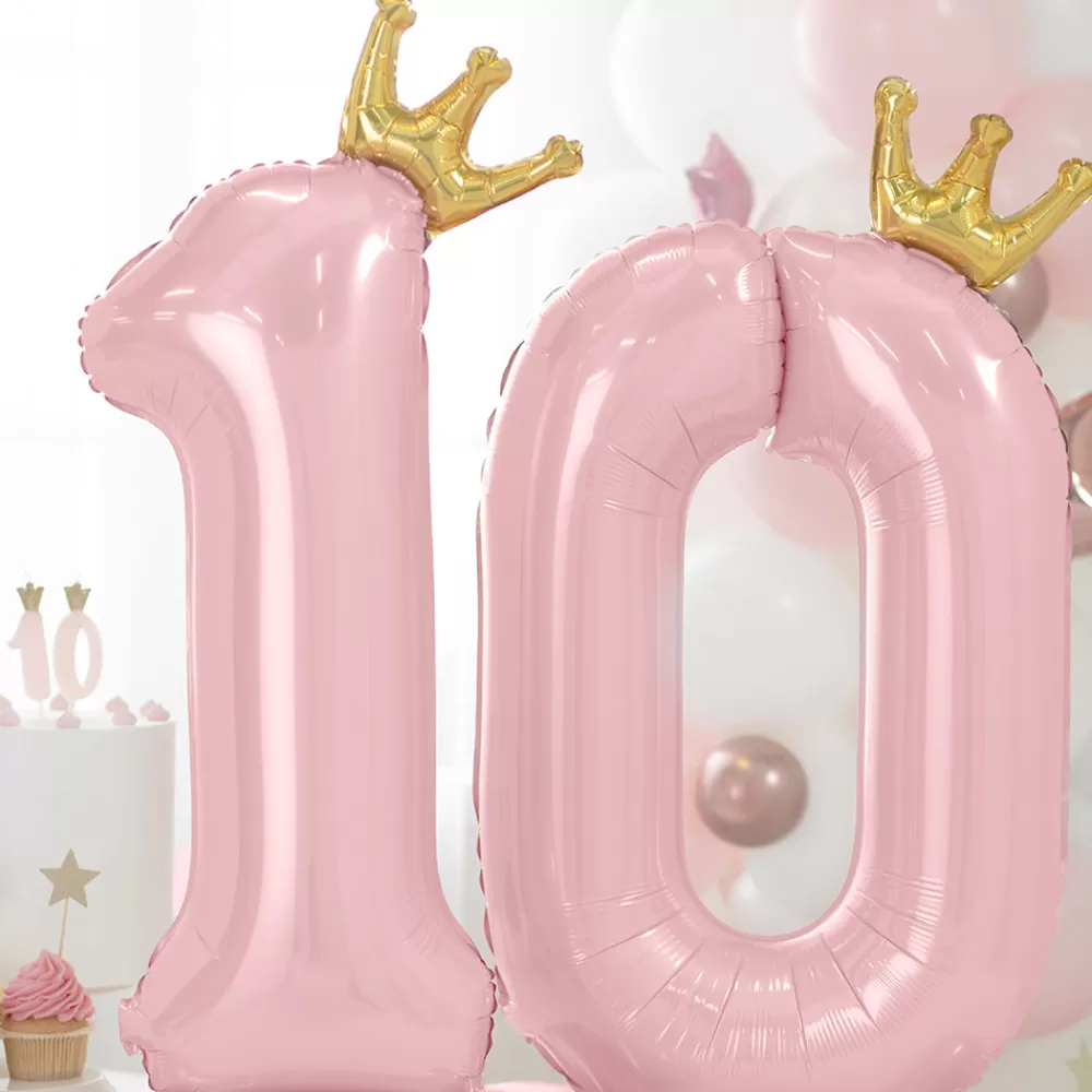 Party Deco Ballon Geant Air - Ballon Chiffre Rose Clair> Ballons Chiffre