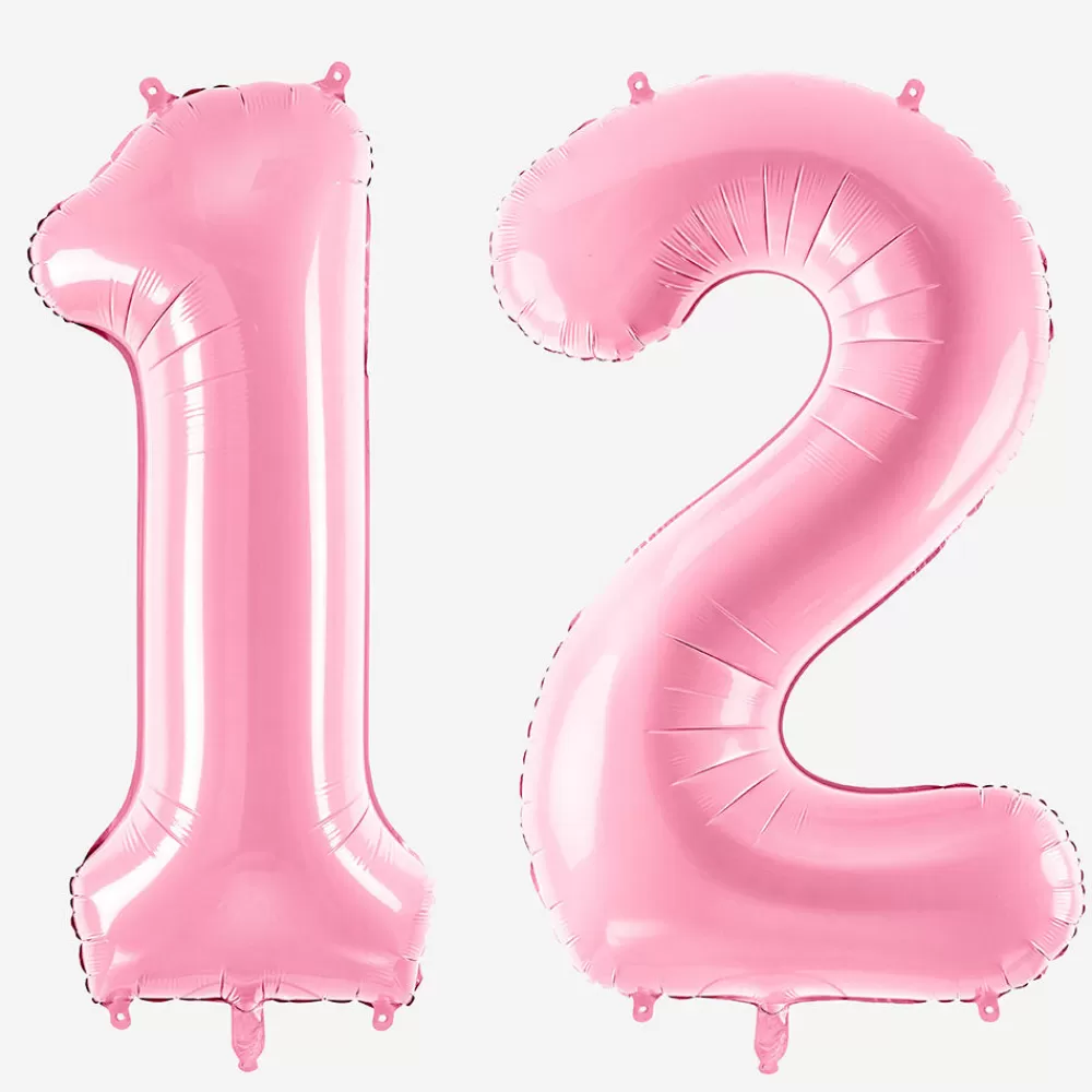 Party Deco Ballon Helium Geant - Ballon Chiffre Rose> Ballons Chiffre