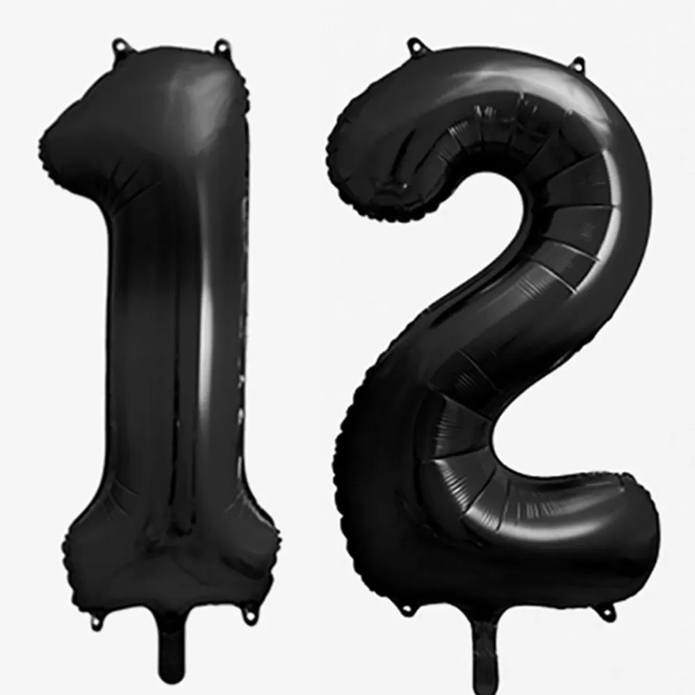 Party Deco Ballon Helium Geant - Ballon Geant Chiffre Noir> Ballons Chiffre