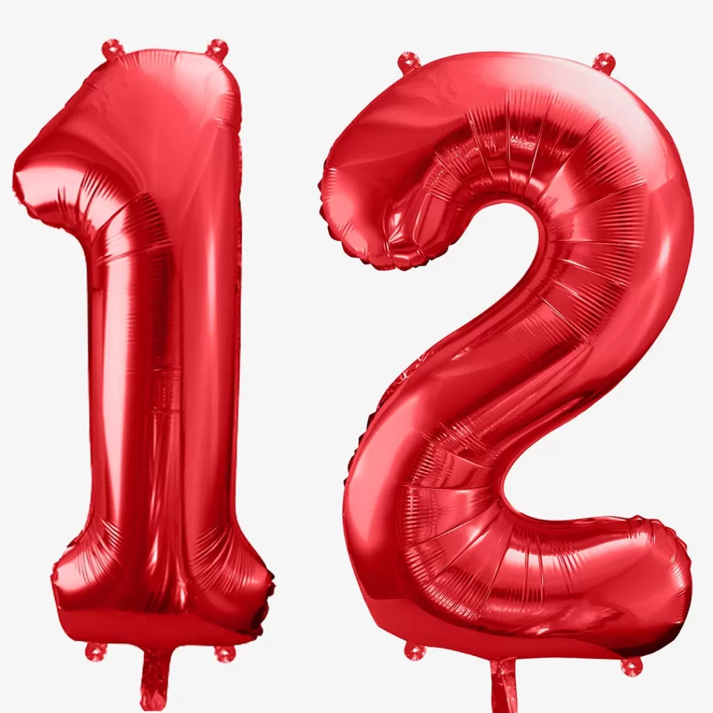 Party Deco Ballon Helium Geant - Ballon Geant Chiffre Rouge> Ballons Chiffre