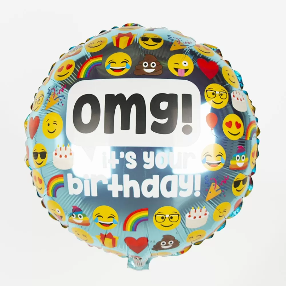 Grabo Balloons Ballon It'S Your Birthday Emoji> Ballons Helium À Forme