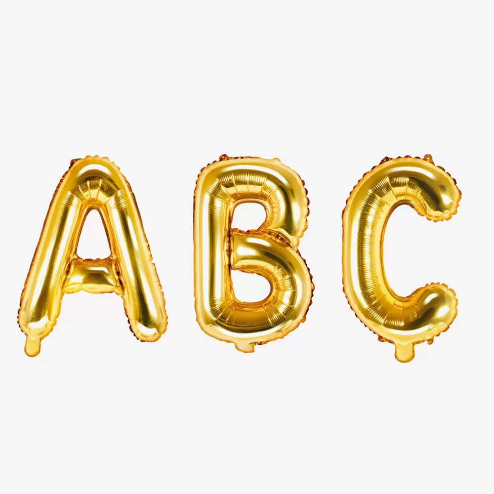 Party Deco Ballon Lettre Or (Petite Taille)> Ballons Lettre