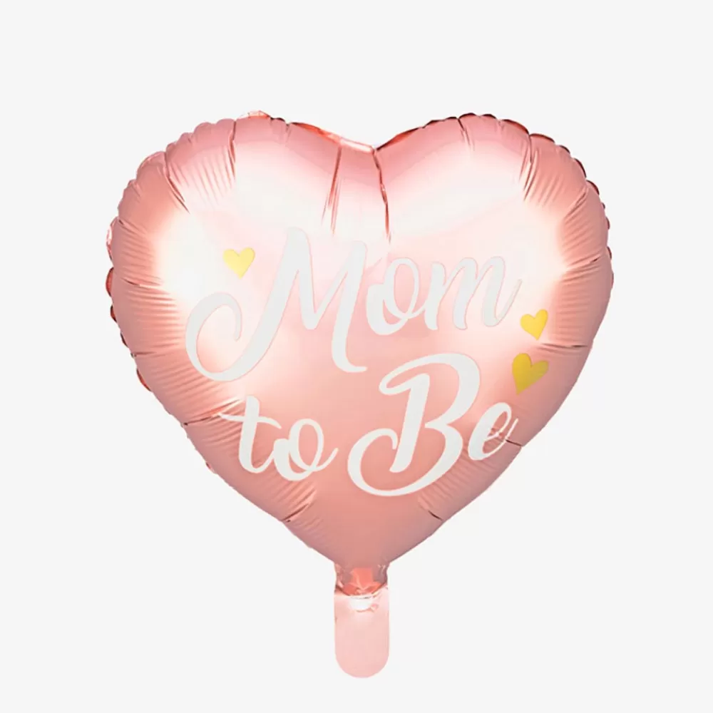 Party Deco Ballon Mom To Be Rose> Ballons Helium À Forme