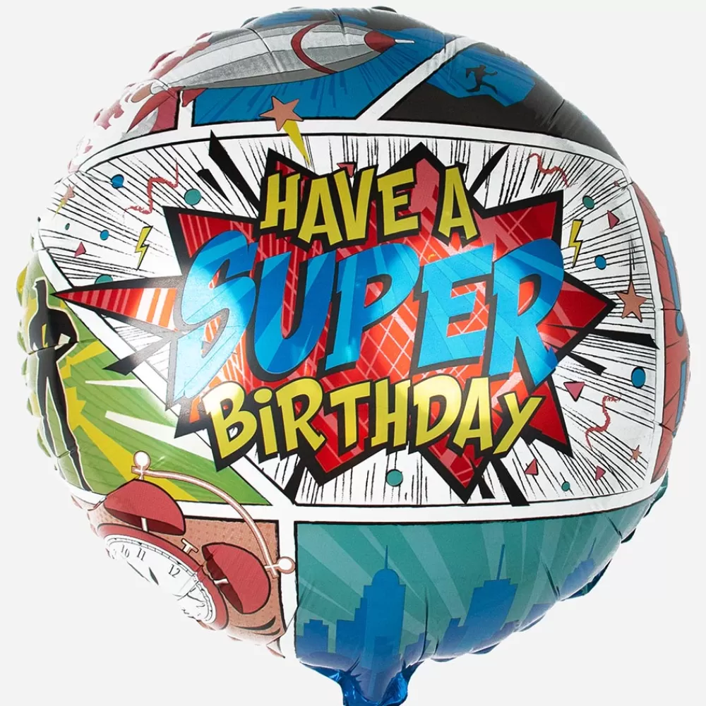 Ballon Express Ballon Super-Heros Super Birthday> Ballons Helium À Forme