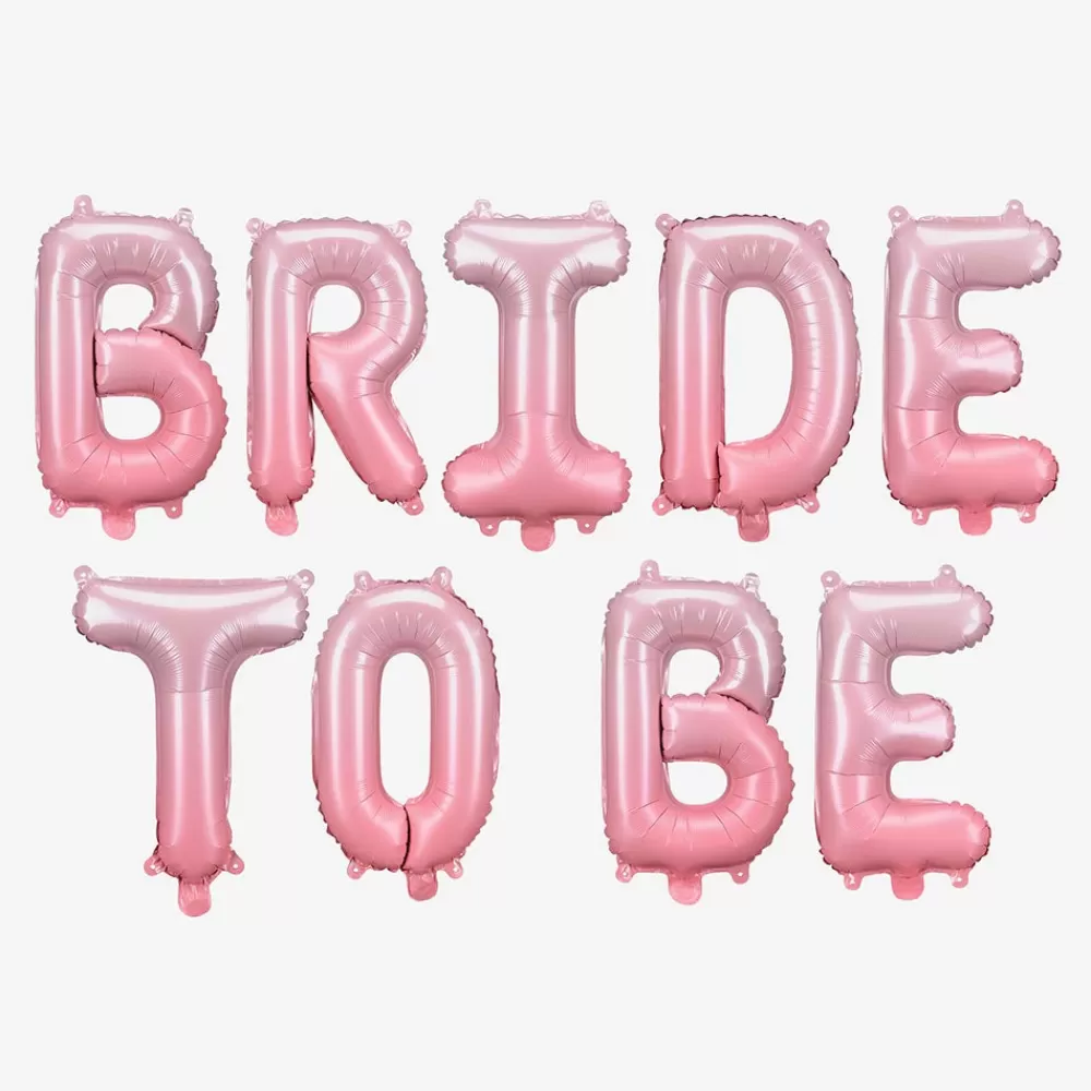 Party Deco Ballons Bride To Be Rose> Ballons Lettre