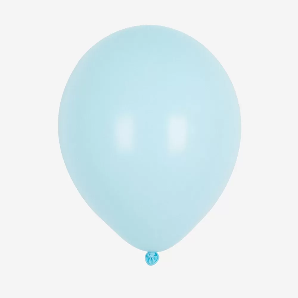 My Little Day Ballons De Baudruche : 10 Ballons Bleu Clair> Ballons De Baudruche Unis