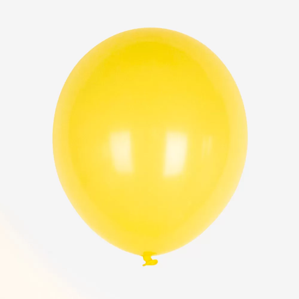 My Little Day Ballons De Baudruche : 10 Ballons Jaunes> Ballons De Baudruche Unis