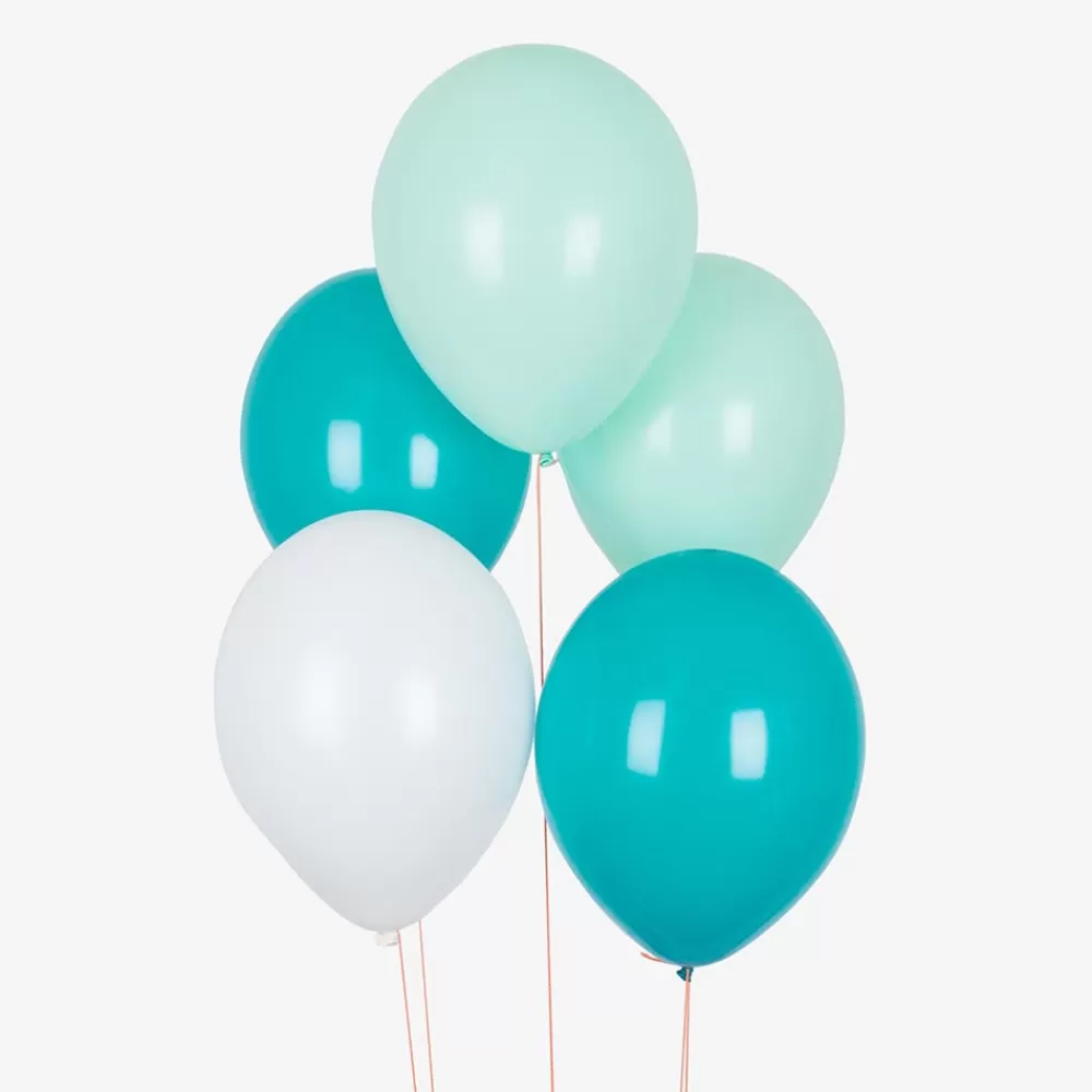 My Little Day Ballons De Baudruche : 10 Ballons Mix Aqua> Ballons De Baudruche Unis