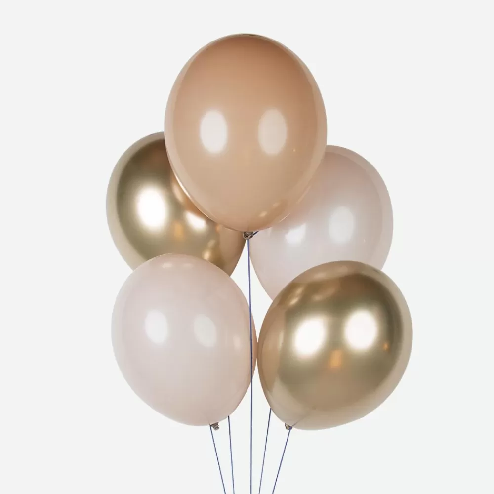 My Little Day Ballons De Baudruche : 10 Ballons Mix Dores> Ballons De Baudruche Unis