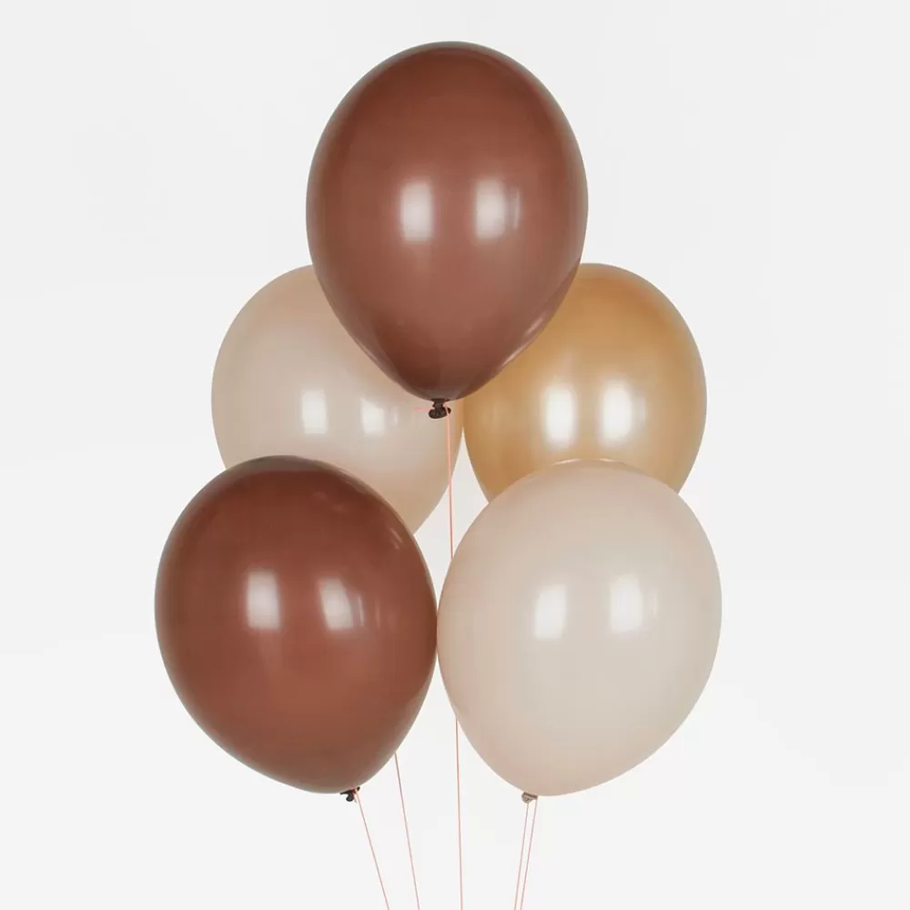 My Little Day Ballons De Baudruche : 10 Ballons Mix Marron> Ballons De Baudruche Unis