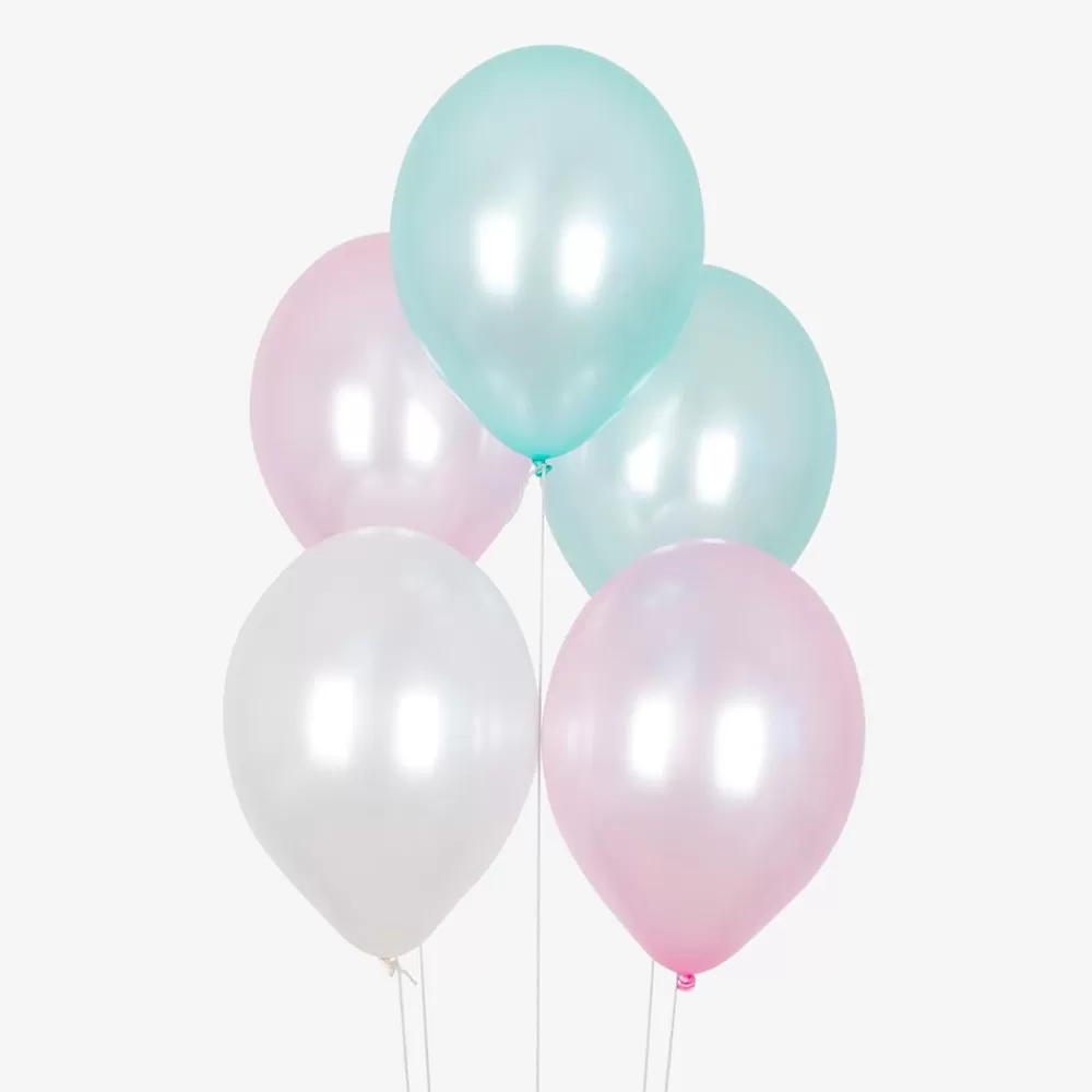 My Little Day Ballons De Baudruche : 10 Ballons Mix Pastel Metallise> Ballons De Baudruche Unis