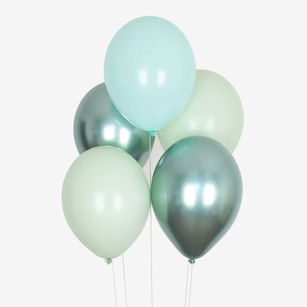 My Little Day Ballons De Baudruche : 10 Ballons Mix Verts> Ballons De Baudruche Unis