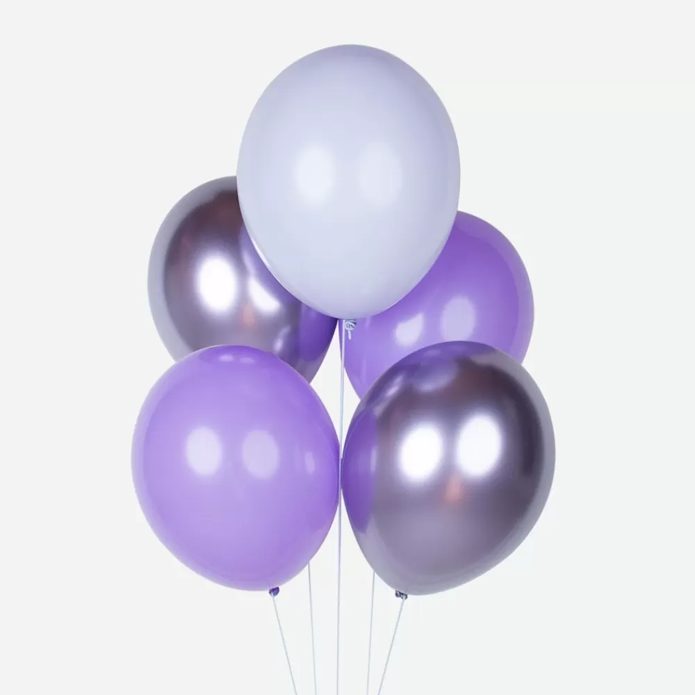 My Little Day Ballons De Baudruche : 10 Ballons Mix Violet> Ballons De Baudruche Unis