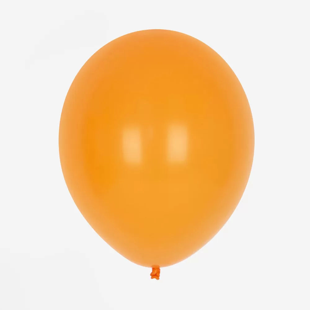 My Little Day Ballons De Baudruche : 10 Ballons Oranges> Ballons De Baudruche Unis