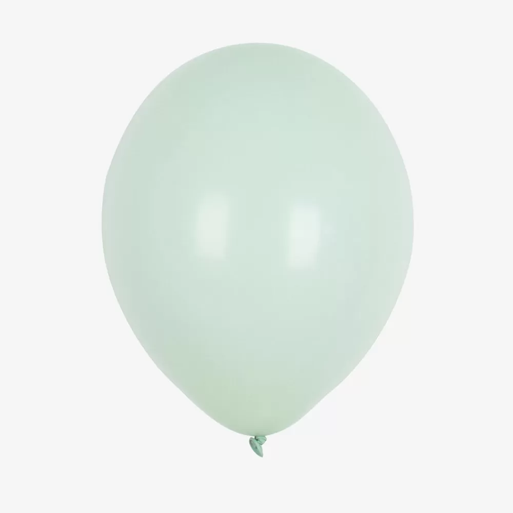 My Little Day Ballons De Baudruche : 10 Ballons Vert Amande> Ballons De Baudruche Unis