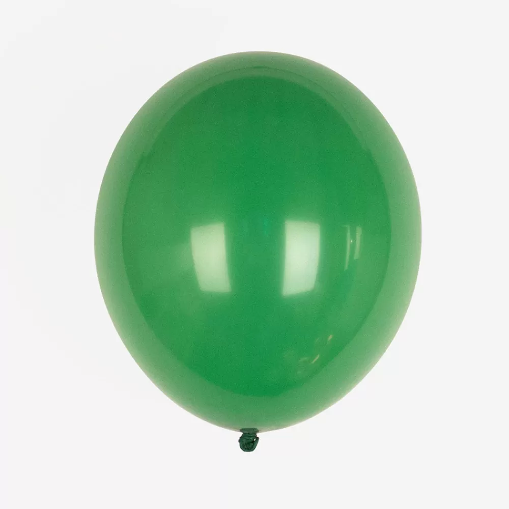 My Little Day Ballons De Baudruche : 10 Ballons Vert Fonce> Ballons De Baudruche Unis