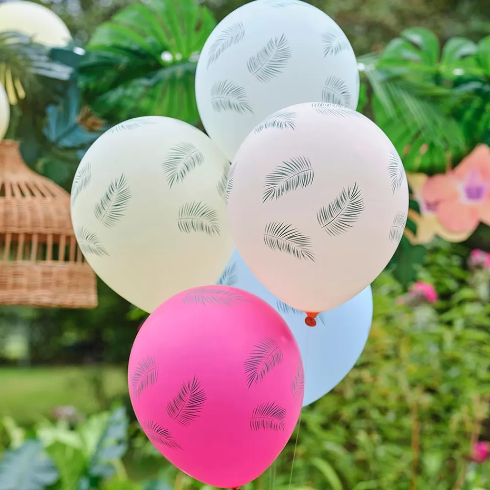 Ginger Ray Ballons De Baudruche : 5 Ballons Feuilles De Palmier> Ballons De Baudruche À Motif