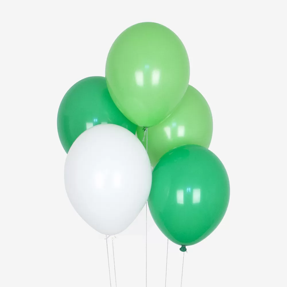 My Little Day Ballons De Baudruche : Trio 10 Ballons Verts> Ballons De Baudruche Unis